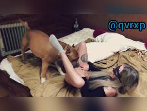 Doggy Desire: Nina Unleashes Passion on Her Canine Companion