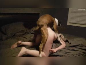 Canine debauchery: uncontrollable blonde