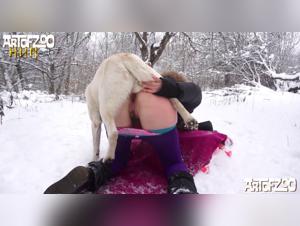 Wild Instinct: Dog goes raw, woman enjoys it in nature with ArtofZoo