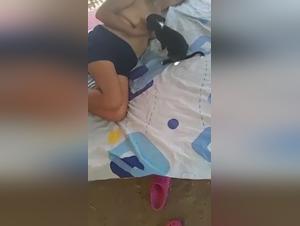 The Mexican babe and her furry little suckling