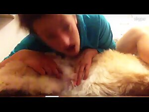 Intime Moment avec un Chien