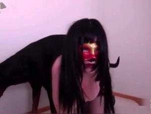 Bitch Sets Fire to Masked Brunette