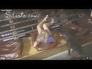 Woman submissive to a dog
