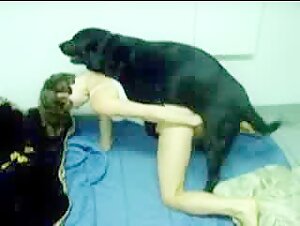 Woman and her canine lover