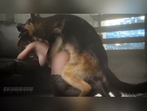 Wild Fuck: Claire verlasst sich zu ihrem Hund