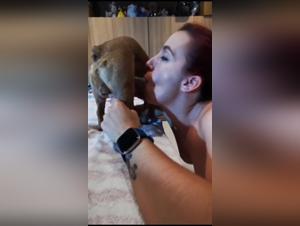 Bestial Desire: A Girl Under the Control of a Dog