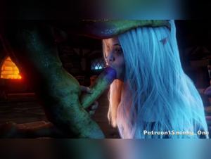 Canine Debauchery: Wife Subjugated by a 3D Monster Dog