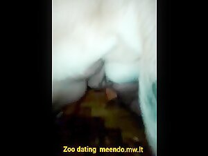 Mature woman and dog: a beastly encounter