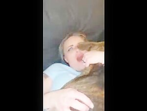 Cassandra and her four-legged friend
