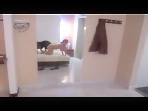 Mature woman and her dog
