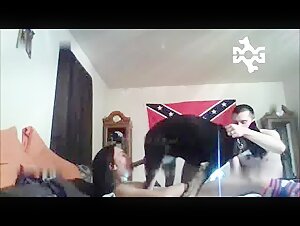 Intimate Moment with a Dog