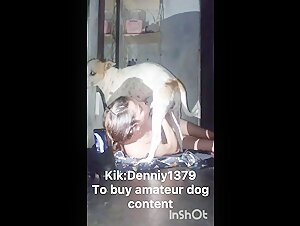 Woman practicing bestiality with her dog