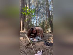Woman excited by bestiality sex with a dog