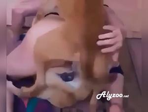 Brusco con il piacere canino, doppia penetrazione selvaggia