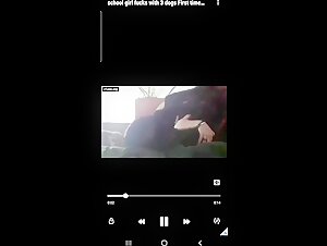 Woman submissive to her dog