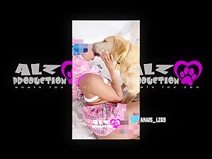 Anais Chanal and her canine lover