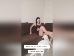 Raw animality: Dog devours a helpless girl