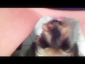 Intimate Moment with a Dog