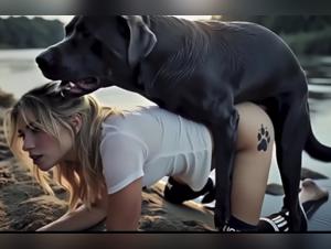 Canine dominance, blonde on the edge of delirium