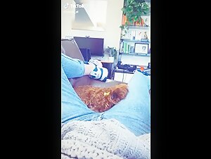 Momento intimo con un amigo de cuatro patas
