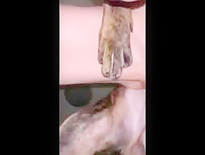 Intimidad prohibida: una nina y su perro