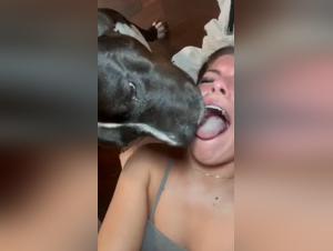 Uncontrollable Dog: Licking and Fucking a Submissive Woman