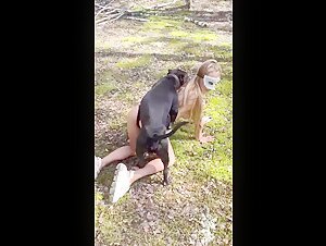 Sonya Forest and her four-legged friend