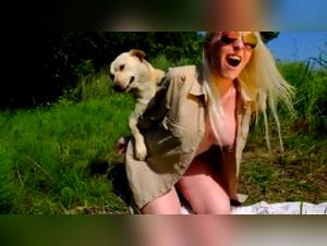 Wild Pack Craves Her: German Woman Mounted by Her Dog in the Bush