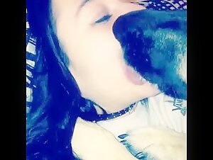 Woman and Dog: A Passionate Encounter