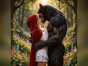 Little Red and Her Furry Friend: AI Unleashed in a Bestial Exchange