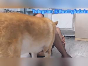 Raw Dogging: Young Maid Lets Her Dog Fuck Her