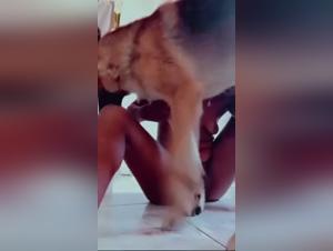 Animal Desire: Indian Woman 3 and her Dog