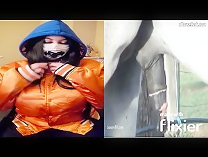 Esskayuwu e il suo cavallo faccia a faccia: un incontro bestiale