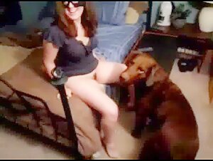 Amateurfrau lernt Hundesex kennen