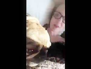 Woman and Dog