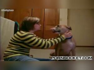 Animal Debauchery: Milly and her Dog in a Common Orgasm